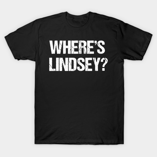 Where's Lindsey? Anti Lindsey graham Protest T-Shirt by jplanet